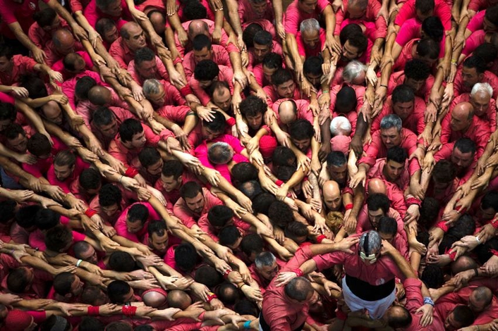 Spain plays host to human towers Watch talented teams rise high at the extraordinary Concurs de Castells event
