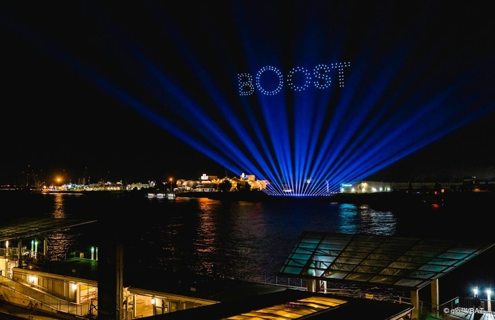 Claypaky Xtylos Fixtures Light Up Hamburg Sky in Spectacular Drone Light Show for British American Tobacco
