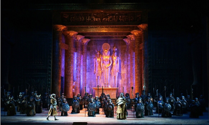 The Beijing Opera House presents AIDA, illuminated by Clay Paky