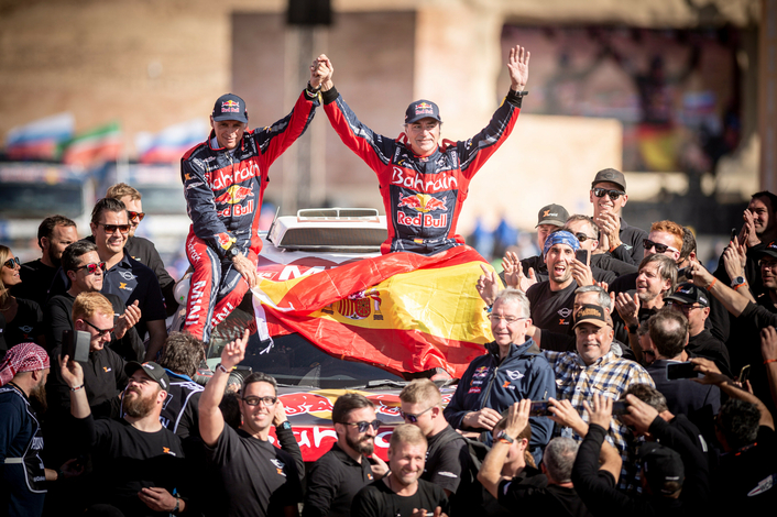 Sainz holds off car rivals for third Dakar Rally title in Saudi Arabia