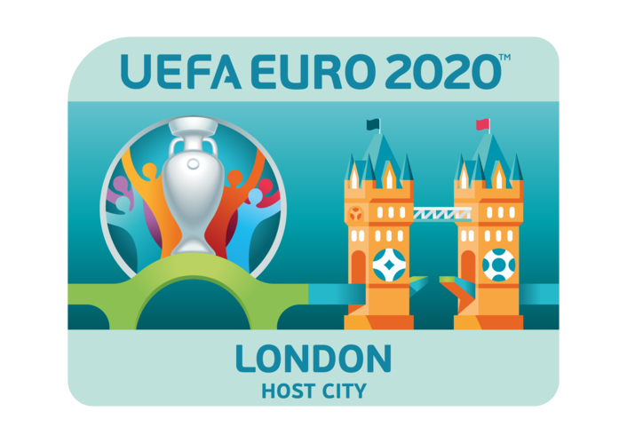 The countdown to UEFA EURO 2020 officially began today when the tournament's visual identity and the London host city logo were presented