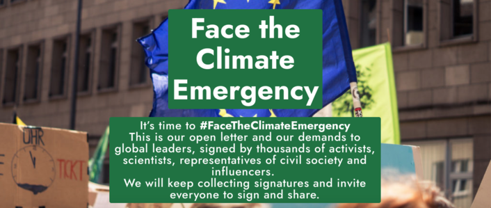 #FaceTheClimateEmergency