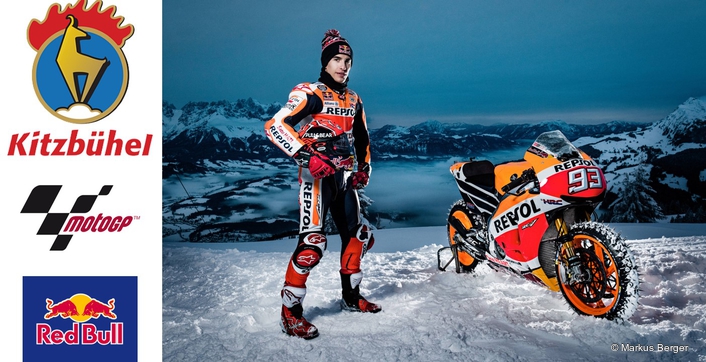 MotoGP vs the Hahnenkamm: Marquez goes for a spin on snow