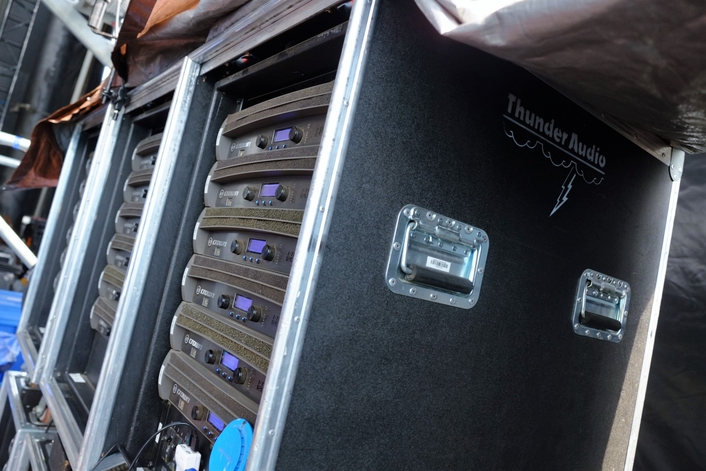 Thunder Audio deploys JBL VTX V25-II line arrays and Crown I-Tech HD amplifiers to power dynamic performances by Ellie Goulding, Major Lazer, Lana Del Ray and more