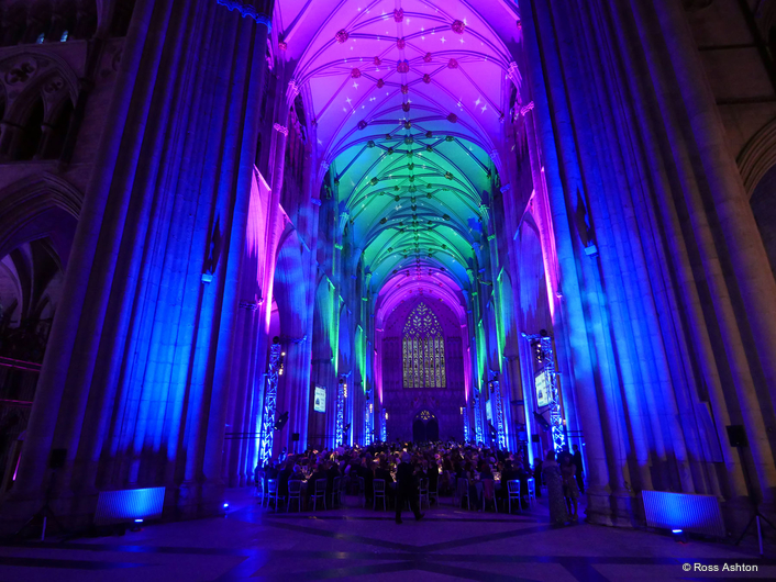Artists Ross Ashton and Karen Monid returned to York Minster to deliver an immersive and intricately crafted sonic and visual work ‘Northern Lights’