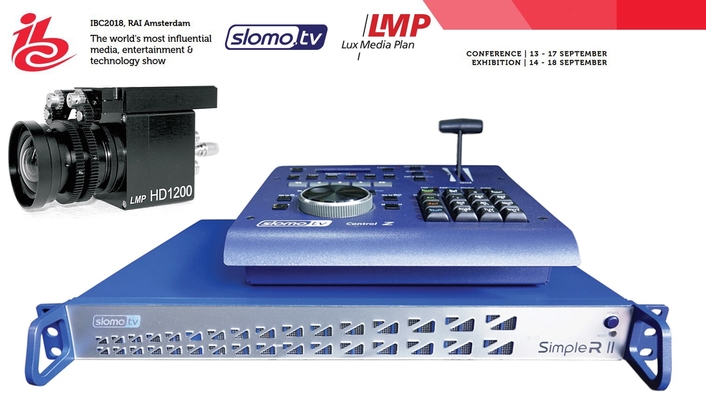 At IBC Slomo.TV integrates world’s smallest LMP Lux Media Plan true HD camera HD1200