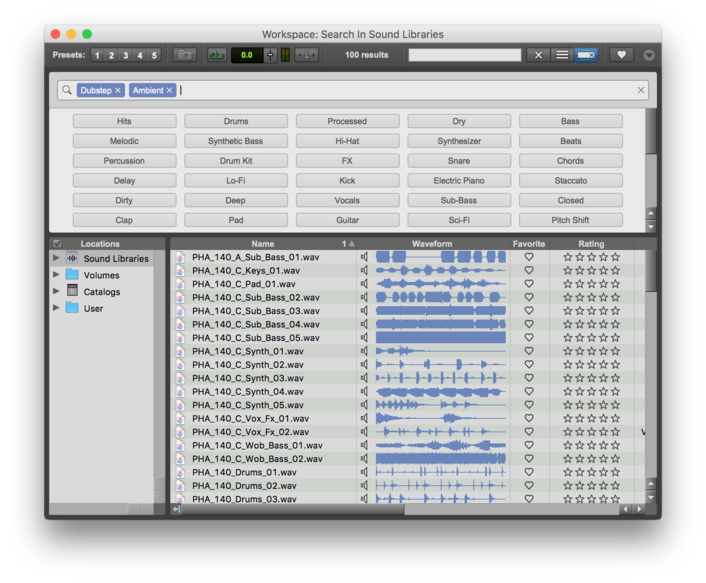 Pro Tools 12.7 enables artists and producers to explore and find audio samples faster, provides inspiration with a fresh creative sound library, and facilitates experimentation and sharing with versioning workflows