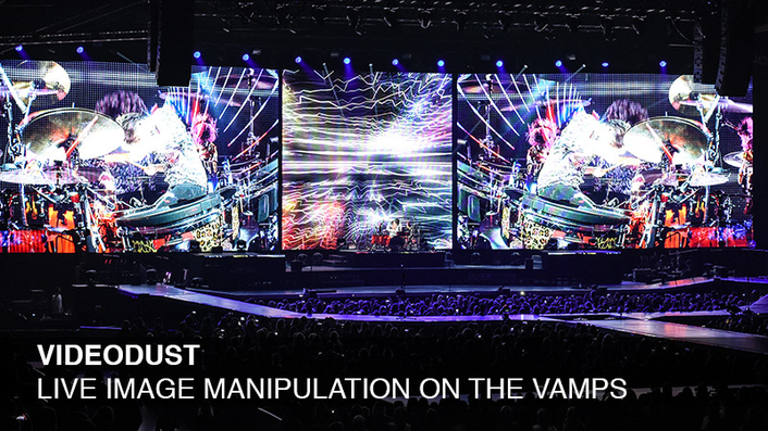 PRG XL Video Supply Lighting and Video for The Vamps—Including Innovative Video Effects Software: VideoDust 