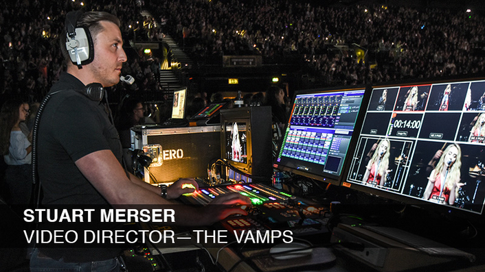 PRG XL Video Supply Lighting and Video for The Vamps—Including Innovative Video Effects Software: VideoDust