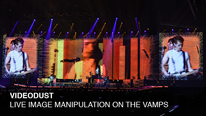 PRG XL Video Supply Lighting and Video for The Vamps—Including Innovative Video Effects Software: VideoDust 