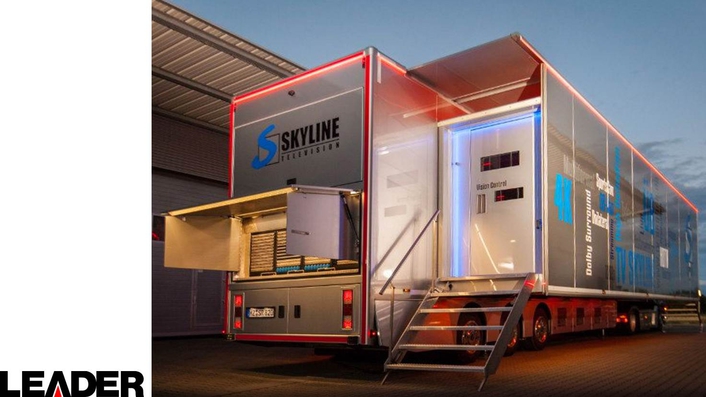 TV Skyline Chooses Leader LV5490 for New OB8 UHD Mobile Production Vehicle