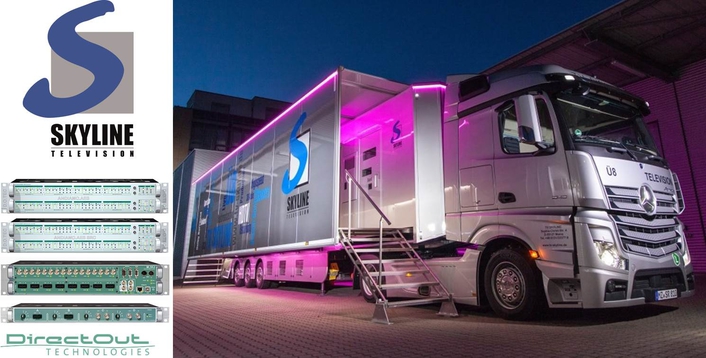 TV Skyline’s new flagship OB8 UHD OB van sets new standards with DirectOut