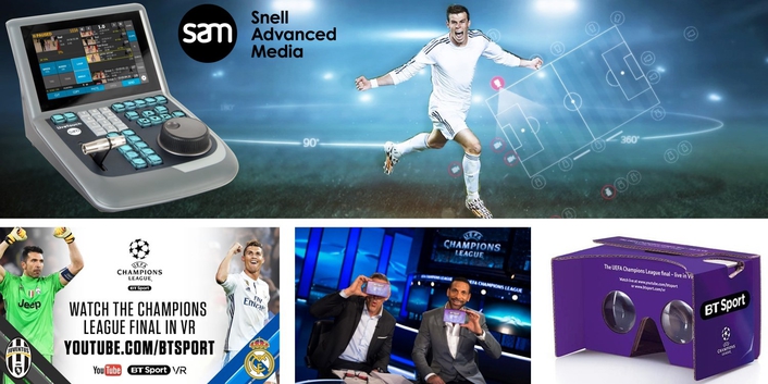 SAM’s LiveTouch selected for BT Sport’s first 360/VR UHD production of UEFA Champions League final