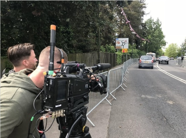 Live Royal Wedding - BSI provides 4K UHD Real Freedom RF cameras for the Windsor Long Walk overhead shot and route cameras