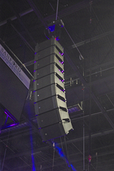A compact system including 18 X2 line array elements, 12 TG7 power amps, and IRIS-Net software provided sound for an audience of nearly 6,000